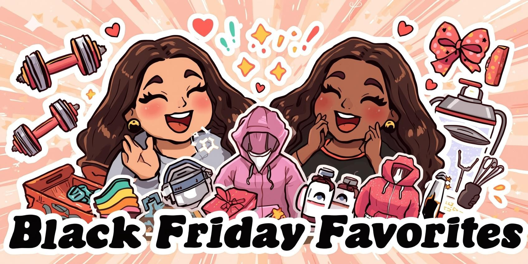 black-friday-favorites-plus-size-fitness Two plus size women excited about Black Friday deals and Curvy Goddess favorites.