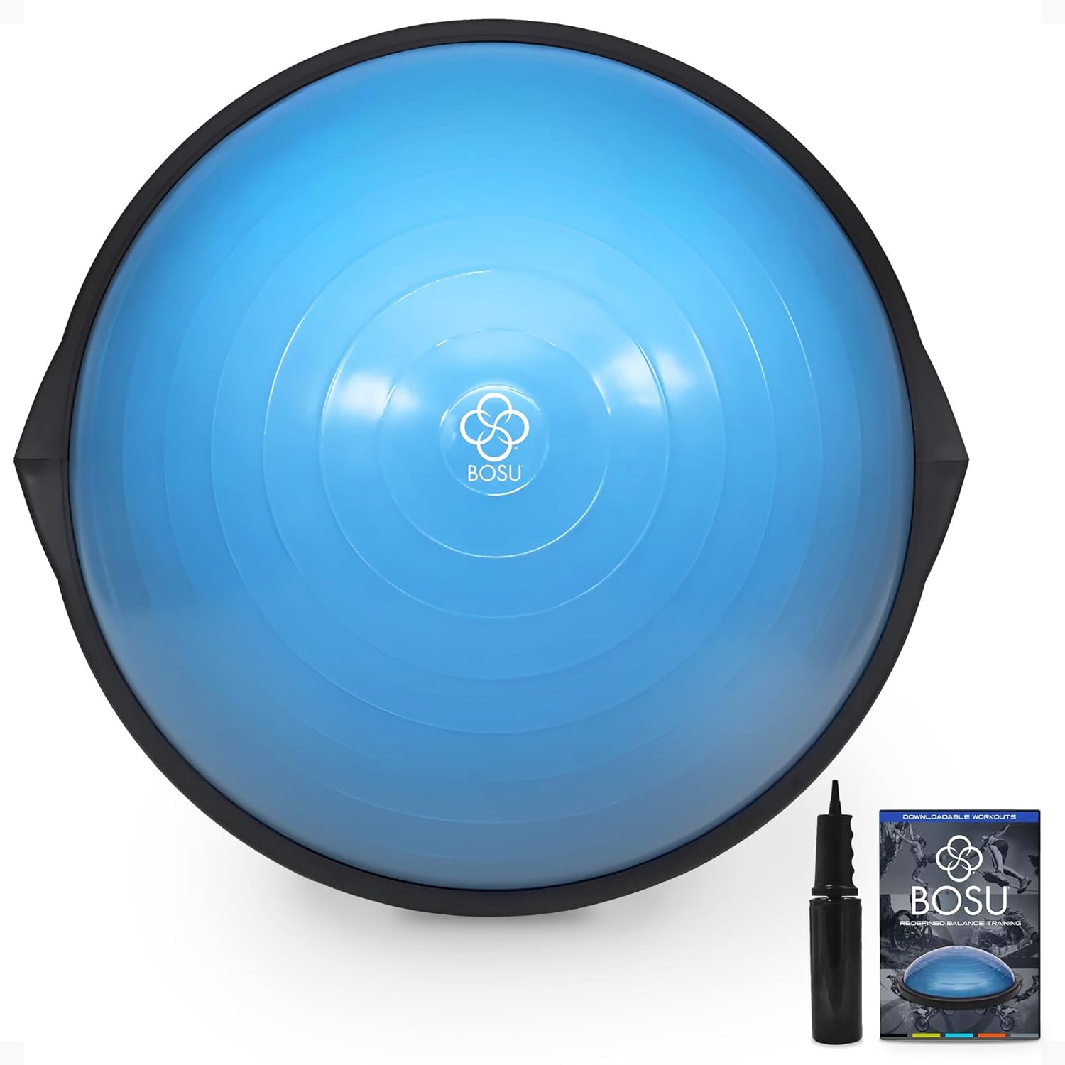 bosu-balance-trainer-plus-size-workout BOSU balance trainer for low-impact strength and stability workouts.