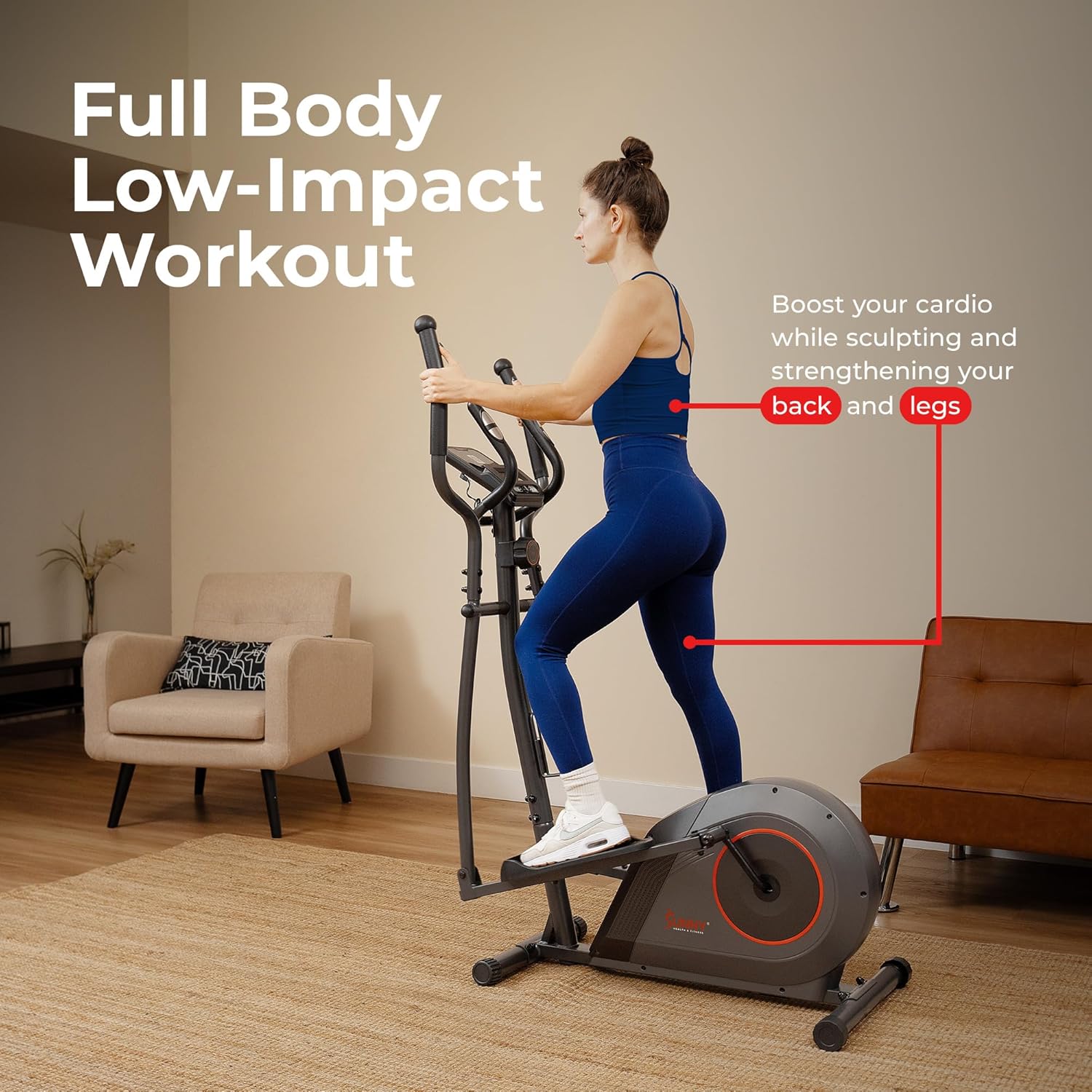 compact-elliptical-machine Compact elliptical machine for smooth, low-impact cardio workouts.