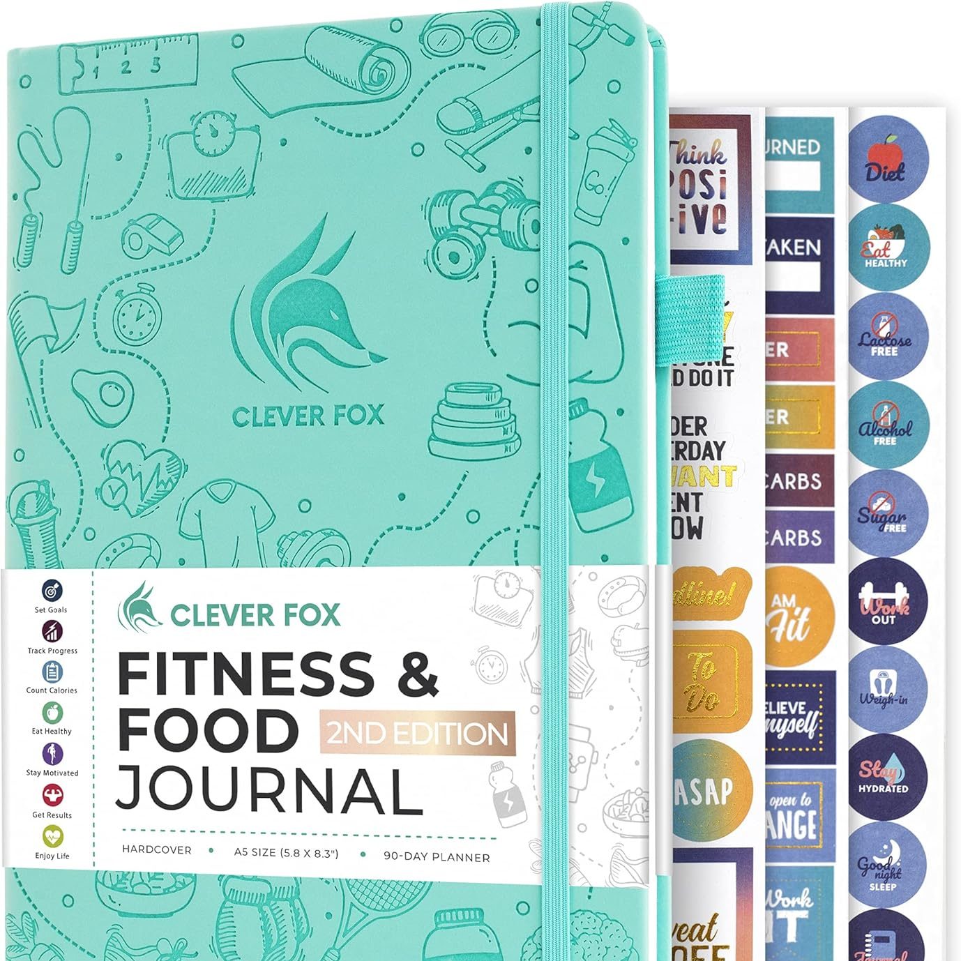 daily-planner-wellness-journal-curvy-goddess Wellness journal and daily planner used for organizing fitness goals and healthy routines.