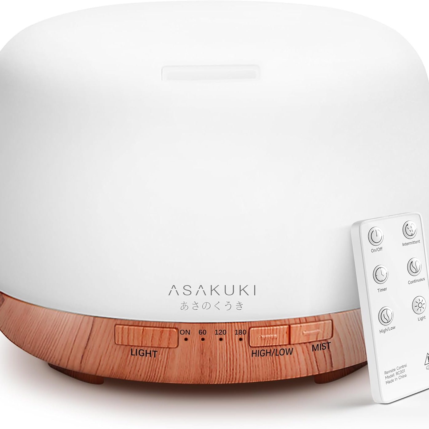 Aromatherapy essential oil diffuser used for calming nighttime routines and sleep enhancement.
