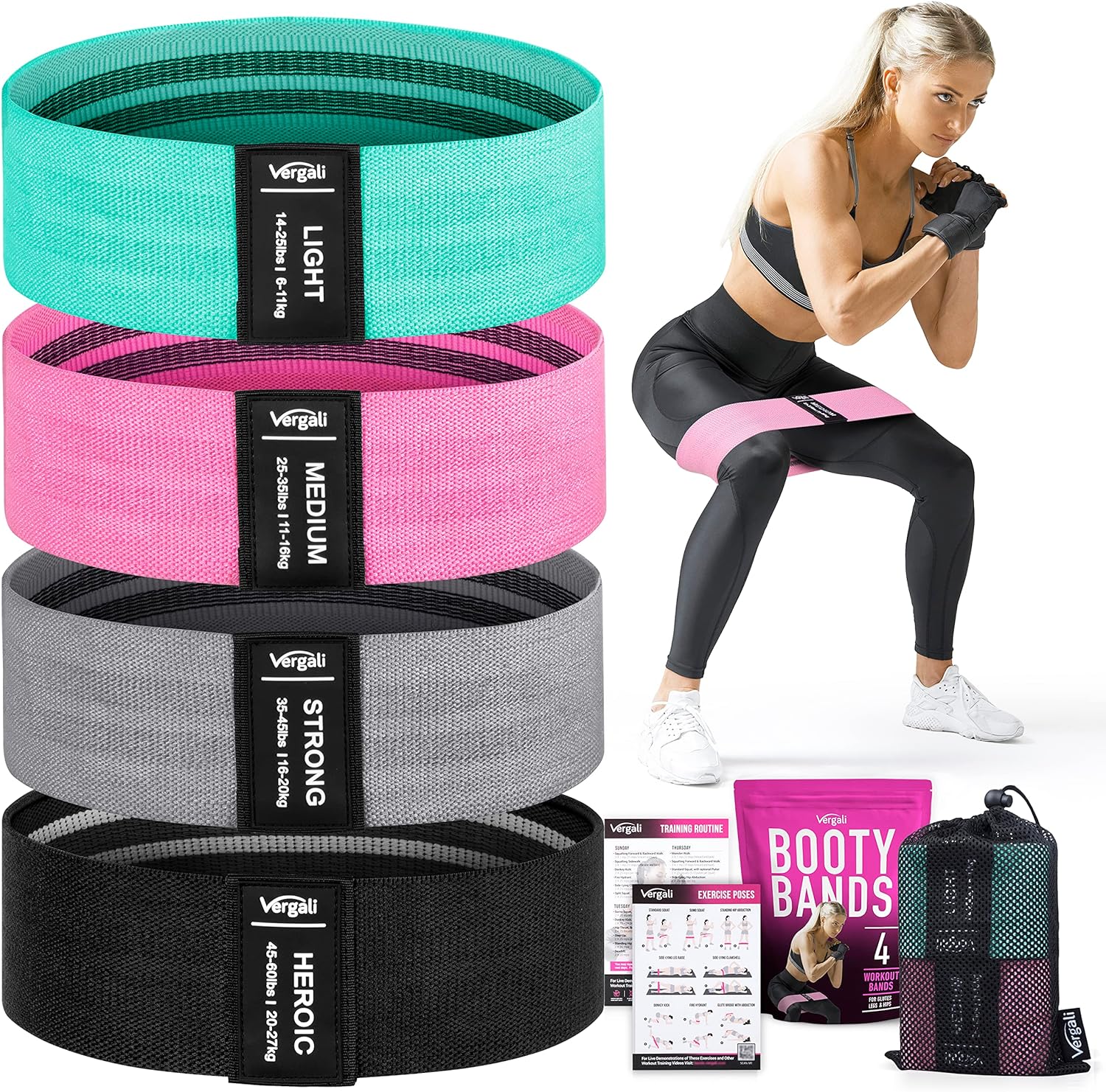 fabric-booty-bands-resistance-loops Set of fabric booty resistance bands for lower-body workouts and glute activation.