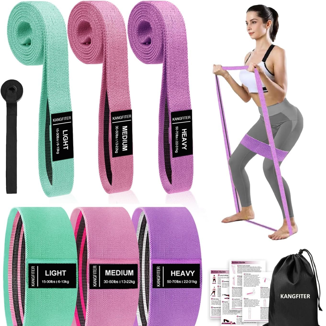 fabric-resistance-glute-bands-curvy-goddess Fabric resistance glute bands for joint-friendly glute activation and home workouts.