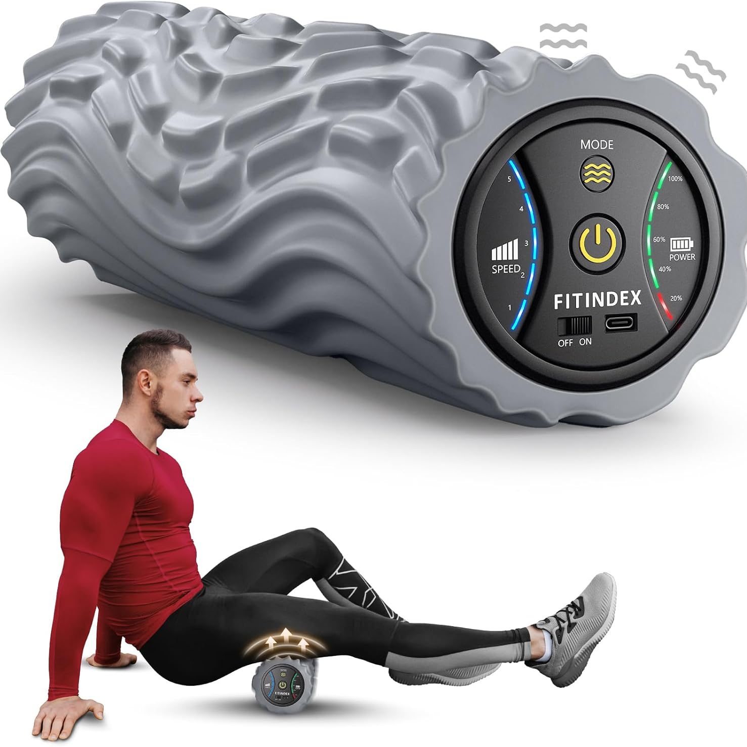 high-density-foam-roller-recovery High-density foam roller for stretching, mobility, and muscle recovery.