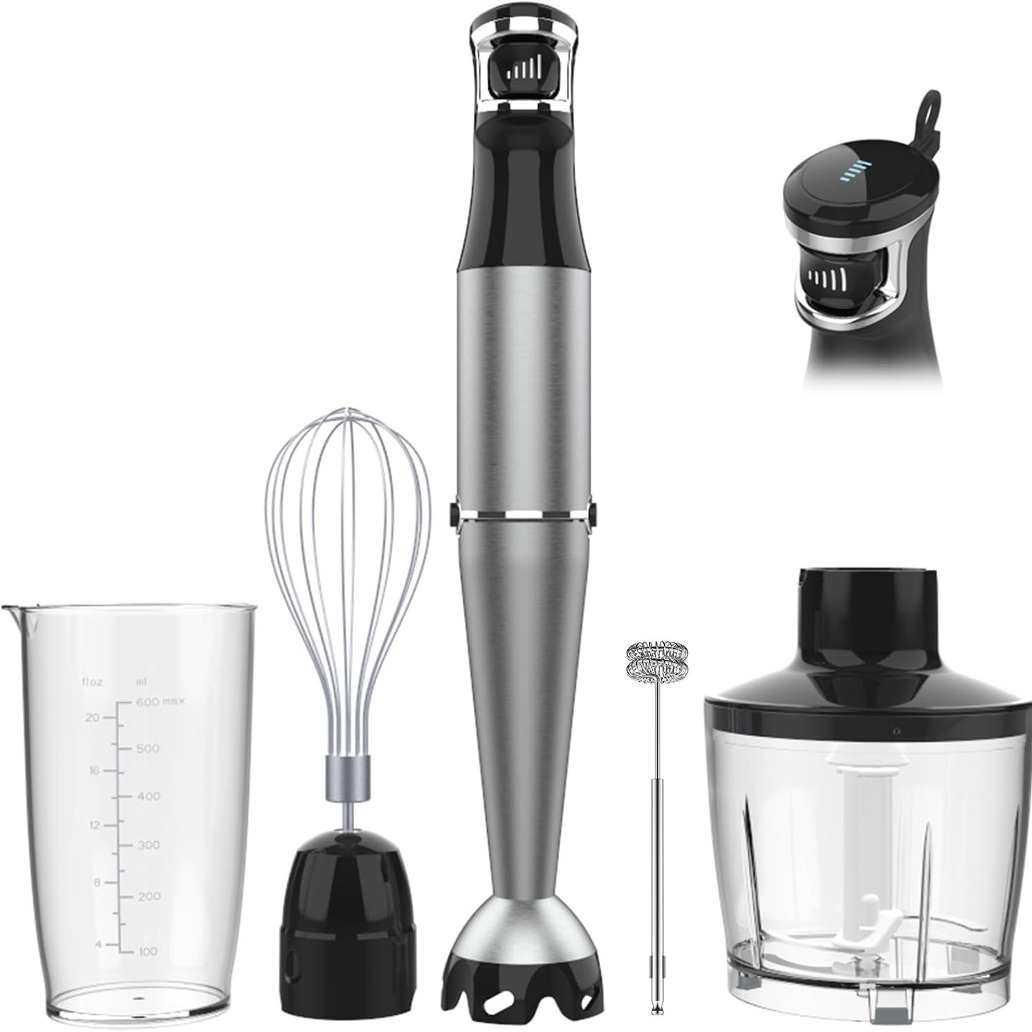 immersion-blender-kitchen-tool Handheld immersion blender for soups, sauces, and protein mixes.