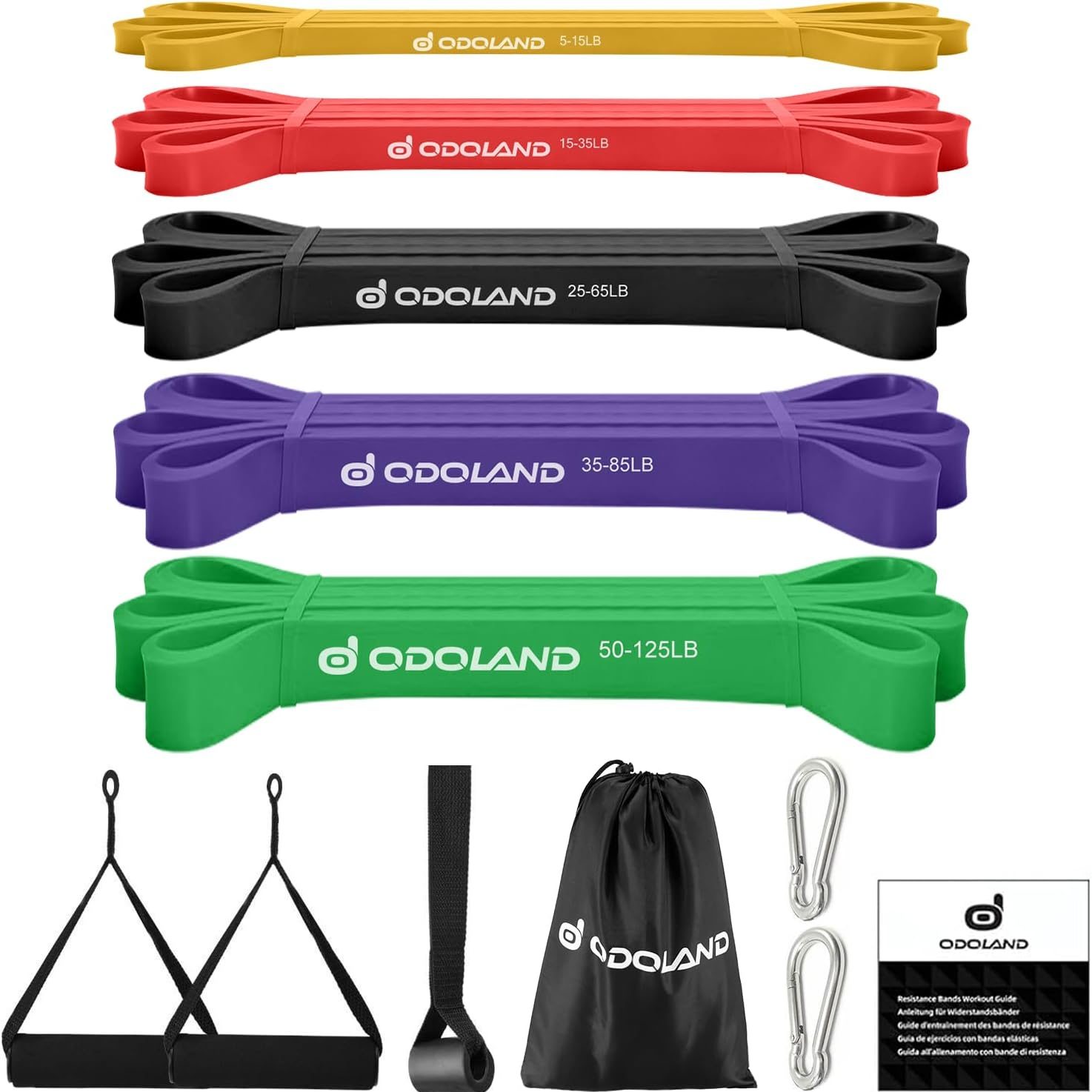 long-resistance-bands-door-anchor-set Long resistance band set with handles and door anchor for full-body home workouts