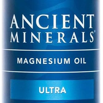 Topical magnesium oil used for sleep support, muscle relaxation, and easing nighttime restlessness.