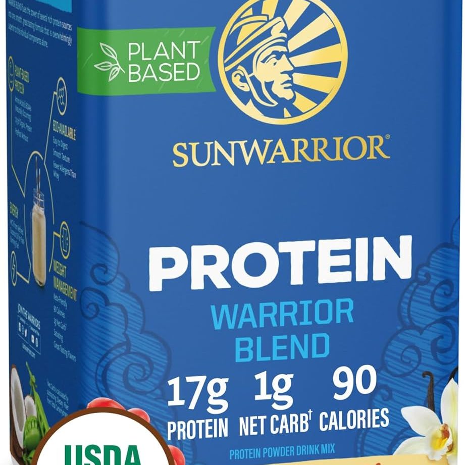 vegan-protein-powder-high-protein-staple Vegan protein powder container for high-protein healthy eating and plant-based nutrition.